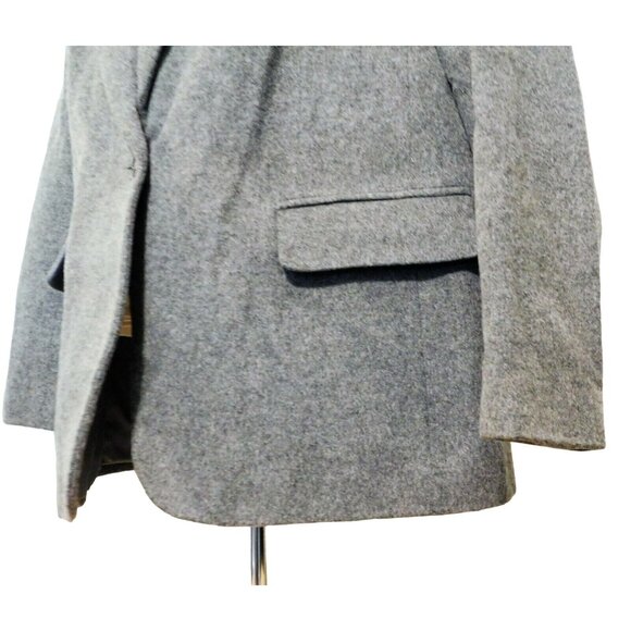 Preston & York Jacket 12 Gray Long Sleeve Lined Career Wool Cashmere Blend - Picture 4 of 6